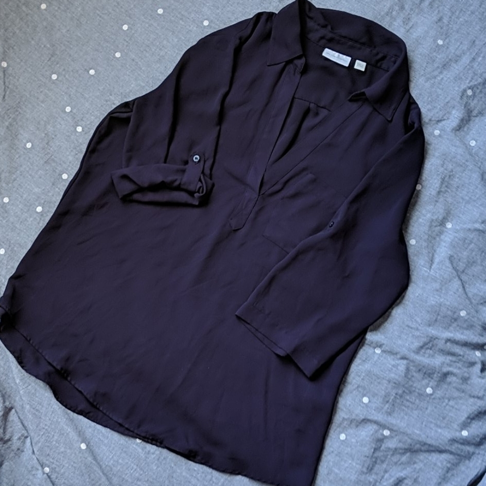 Eggplant blouse